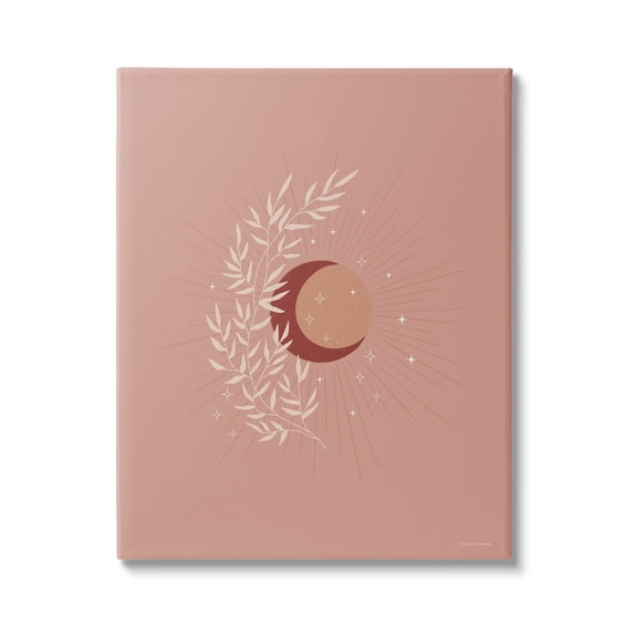 Stupell Industries Boho Herb Botanicals Astral Starry Sun & Moon Graphic Art Gallery Wrapped Canvas Print Wall Art, Design by Rachel Nieman