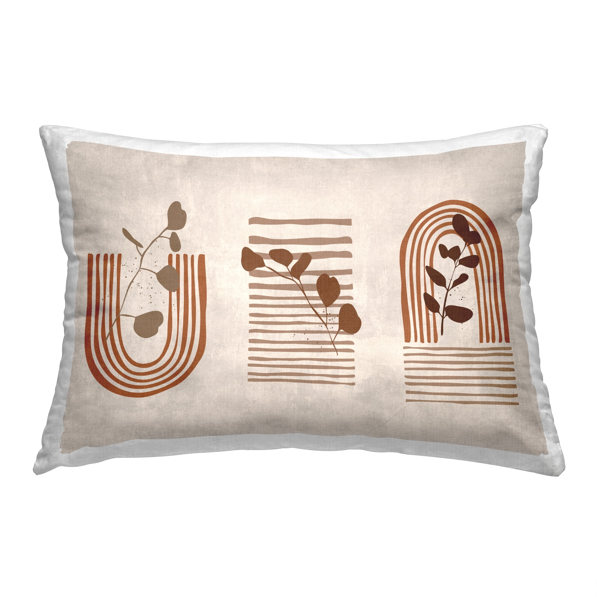 Stupell Industries Boho Herb Florals Decorative Printed Throw Pillow Design By Jennifer T, 14 x 20