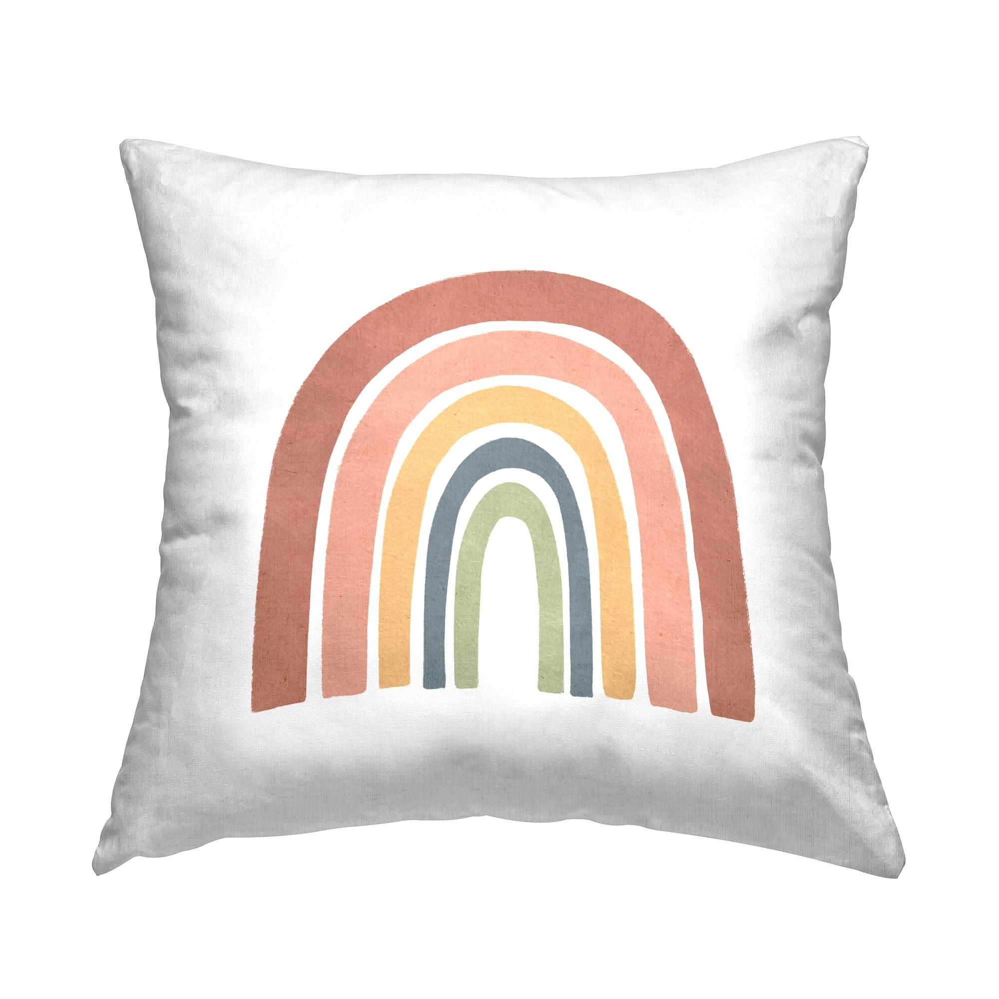 Stupell Industries Boho Hued Rainbow Decorative Printed Throw Pillow Design by Lisa Nohren