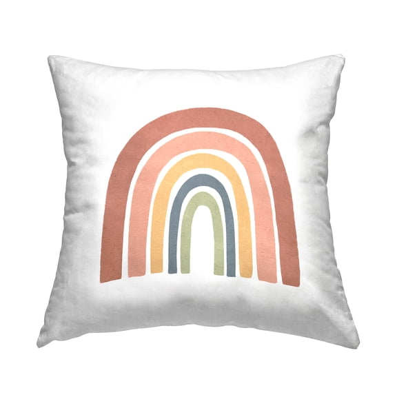 Stupell Industries Boho Hued Rainbow Decorative Printed Throw Pillow Design by Lisa Nohren