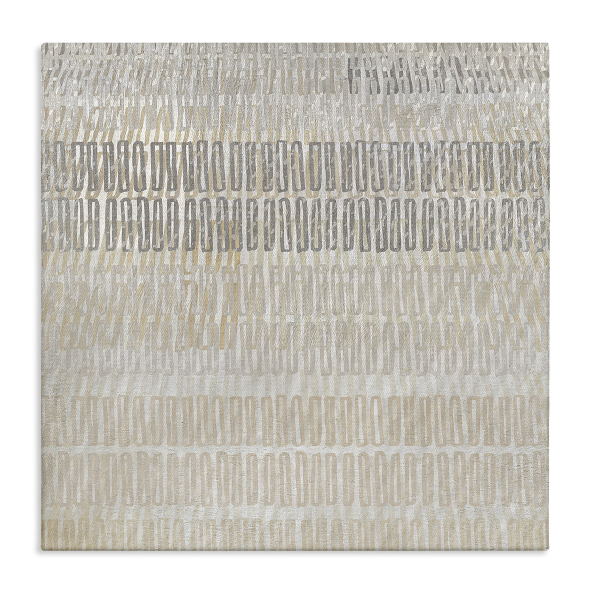 Stupell Industries Boho Layered Shapes Pattern Abstract Painting Gallery Wrapped Canvas Art Print Wall Art, 36 x 36