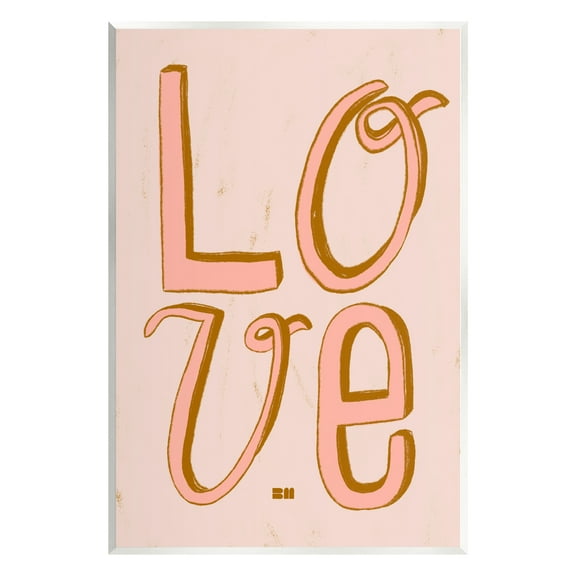 Stupell Industries Boho Love Letters Inspirational Painting Unframed Art Print Wall Art, 13 x 19