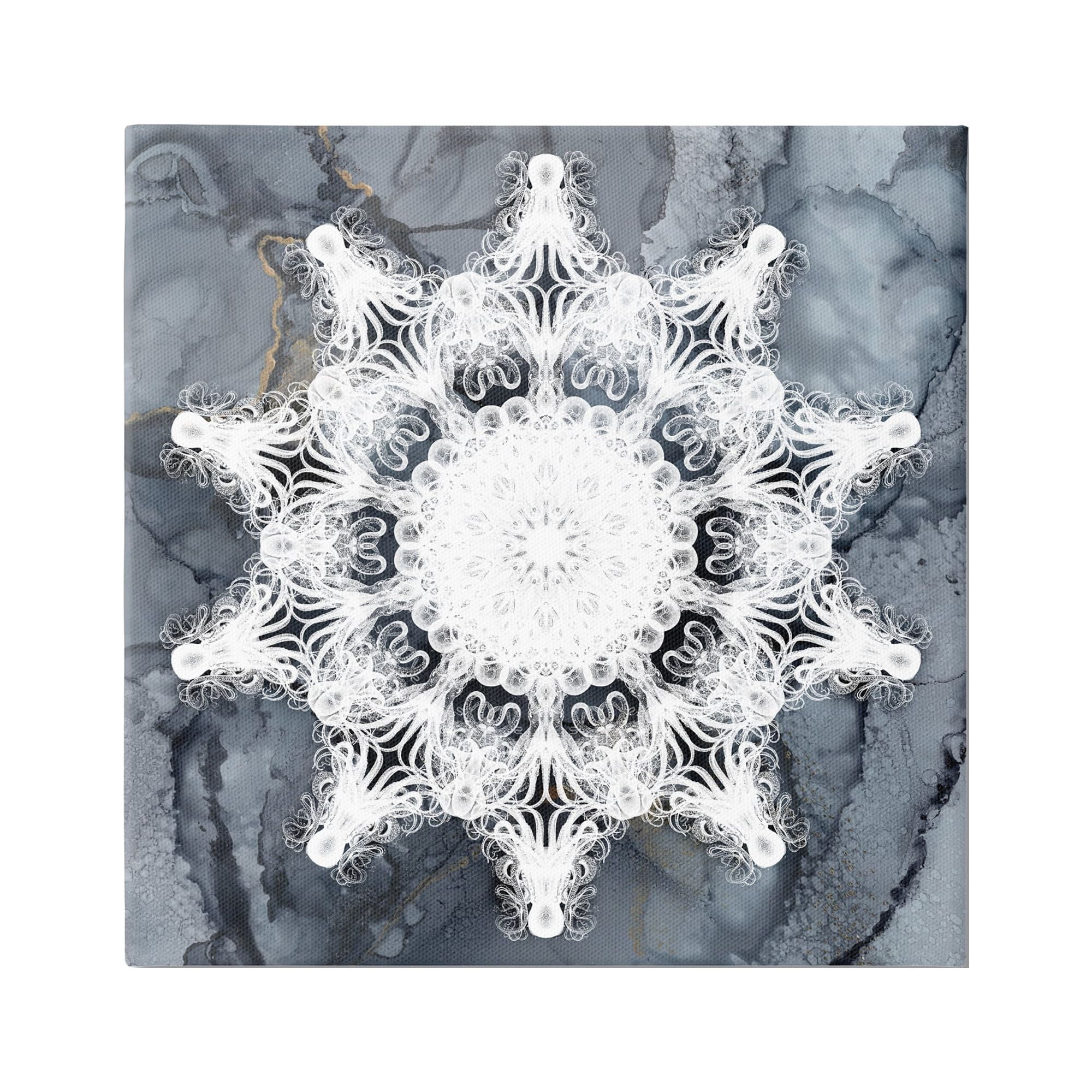 Stupell Industries Boho Medallion Pattern Abstract Painting Gallery Wrapped Canvas Art Print Wall Art, 24 x 24