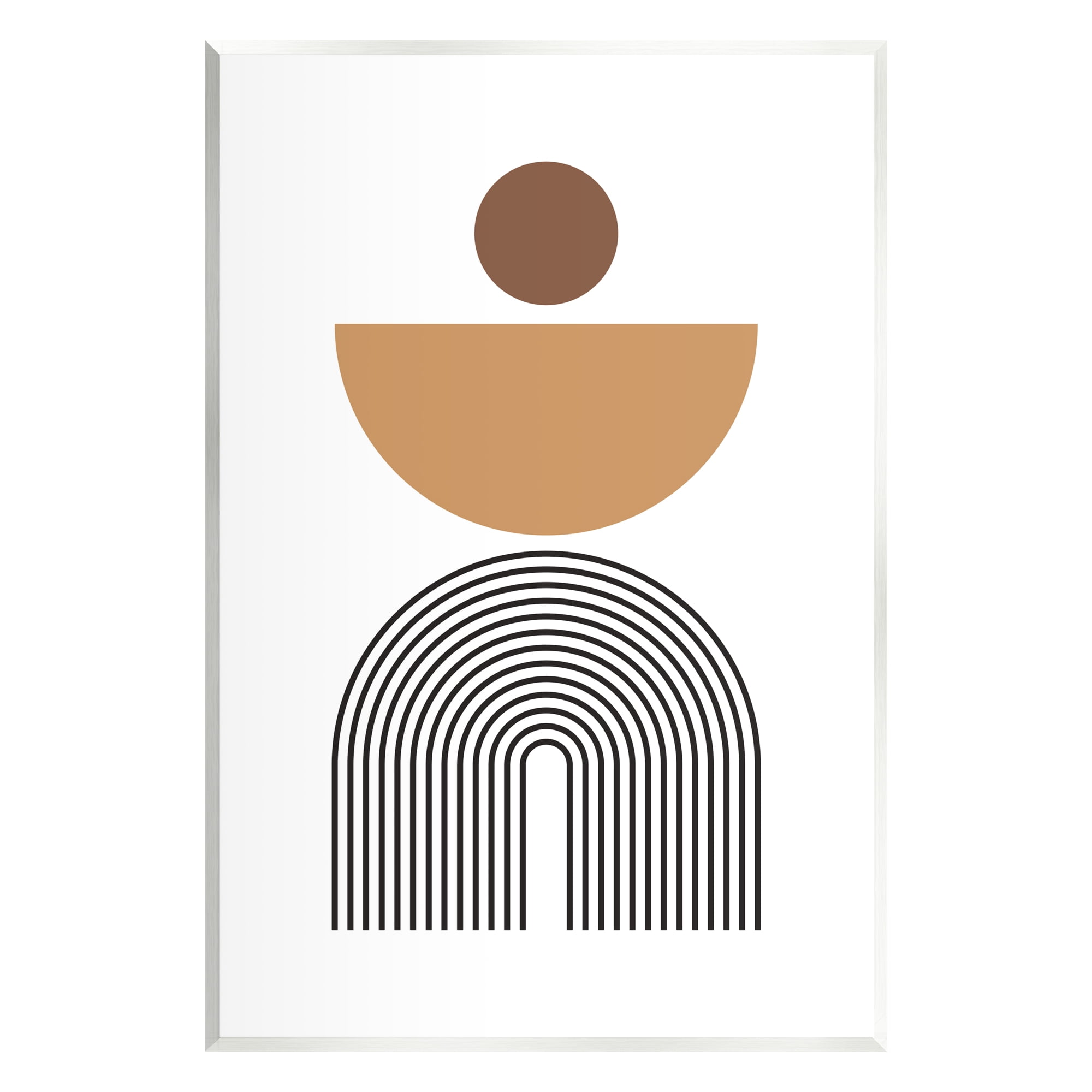 Stupell Industries Boho Modern Shapes Abstract Painting Unframed Art Print Wall Art, 10 x 15