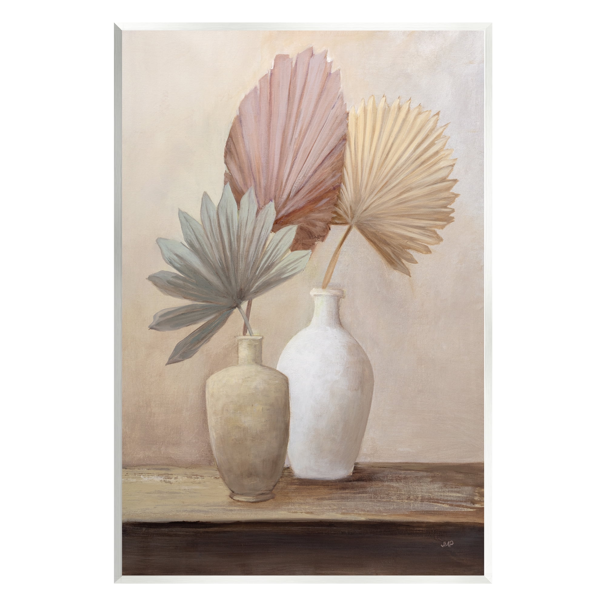 Stupell Industries Boho Palm Leaves Botanical & Floral Painting Unframed Art Print Wall Art, 13 x 19