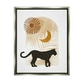 thumbnail image 1 of Stupell Industries Boho Panther Silhouette Lunar Solar Botanical Leaf Graphic Art Luster Gray Floating Framed Canvas Print Wall Art, Design by Ziwei Li, 1 of 5