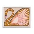 thumbnail image 1 of Stupell Industries Boho Patterned Swan Animals & Insects Painting White Framed Art Print Wall Art, 30 x 24, 1 of 9