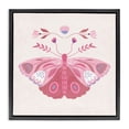thumbnail image 1 of Stupell Industries Bohemian Boho Pink Folk Butterfly Black Floating Frame Canvas Art, 18 x 18, by Kim Allen, 1 of 8