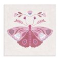 thumbnail image 1 of Stupell Industries Bohemian Boho Pink Folk Butterfly Canvas Art, 17 x 17, by Kim Allen, 1 of 8