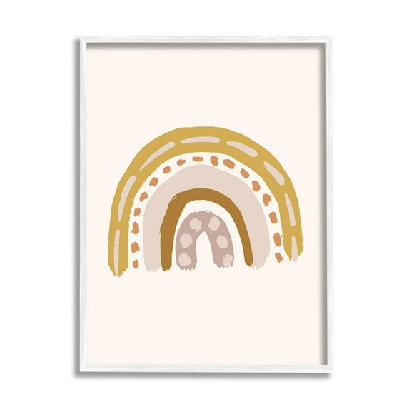 Stupell Industries Boho Rainbow Doodle Shabby Paint Drips Pattern,16 x 20, Design by Caroline Alfreds
