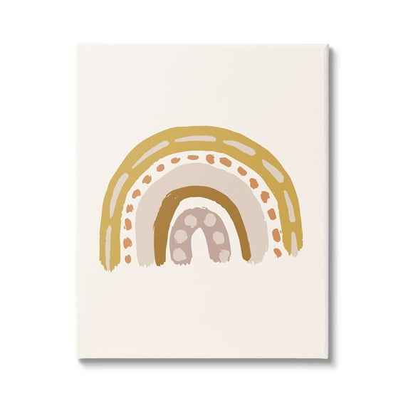 Stupell Industries Boho Rainbow Doodle Shabby Paint Drips Pattern,24 x 30, Design by Caroline Alfreds