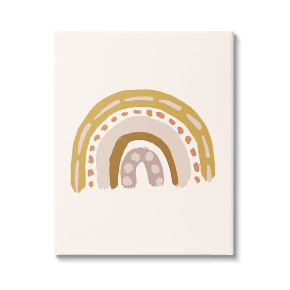 Stupell Industries Boho Rainbow Doodle Shabby Paint Drips Pattern,30 x 40, Design by Caroline Alfreds