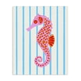 thumbnail image 1 of Stupell Industries Bohemian Boho Seahorse on Stripes Canvas Art, 36 x 48, by Indira Prieto | IndySign, 1 of 8