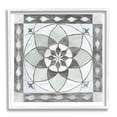 thumbnail image 1 of Stupell Industries Boho Symmetrical Geometric Shapes Abstract Painting White Framed Art Print Wall Art, 1 of 7