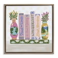 thumbnail image 1 of Stupell Industries Eclectic Boho Travel Books Shelf Brown Floating Frame Canvas Art, 18 x 18, by Connie Summers, 1 of 8