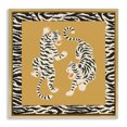 thumbnail image 1 of Stupell Industries Bohemian Boho Twin Tiger Stripes Gold Floating Frame Canvas Art, 18 x 18, by Karolina Sato, 1 of 8