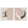thumbnail image 1 of Stupell Industries Boho Two Tone Moon Sun Astrology & Stars Painting Wrapped Canvas Art Print Wall Art, 24 x 24, Set of 2, 1 of 8