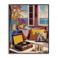 thumbnail image 1 of Stupell Industries Eclectic Boho Vacation By The Sea Black Framed Giclee Art, 16 x 20, by Lisa R Dumm, 1 of 8