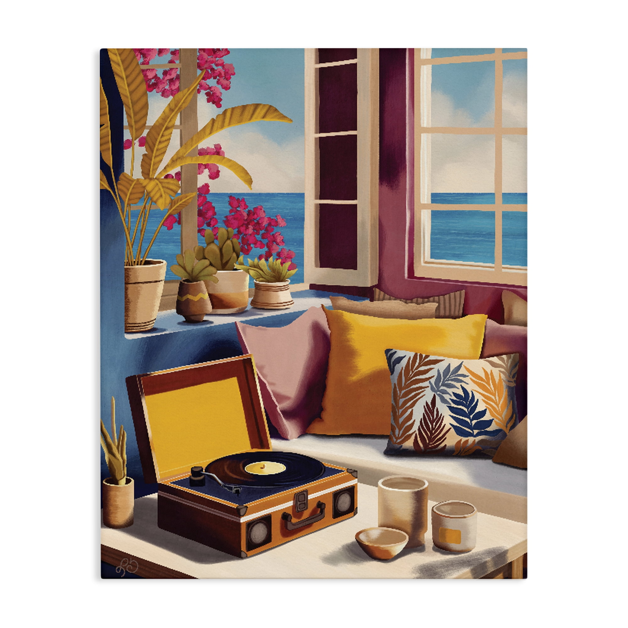 Stupell Industries Boho Vacation By The Sea Canvas Wall Art, design by Lisa R Dumm