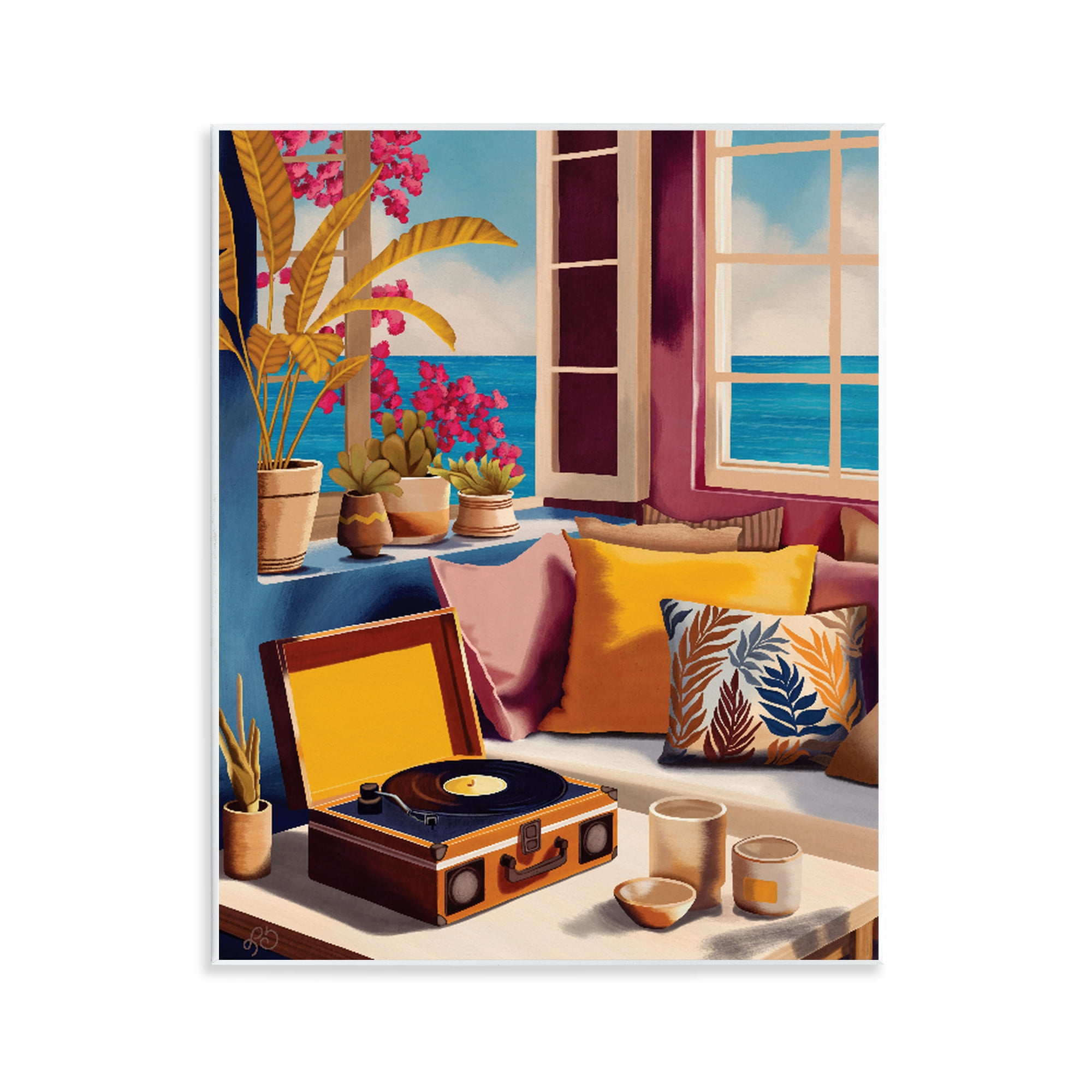 Stupell Industries Boho Vacation By The Sea Wall Plaque Art, design by Lisa R Dumm