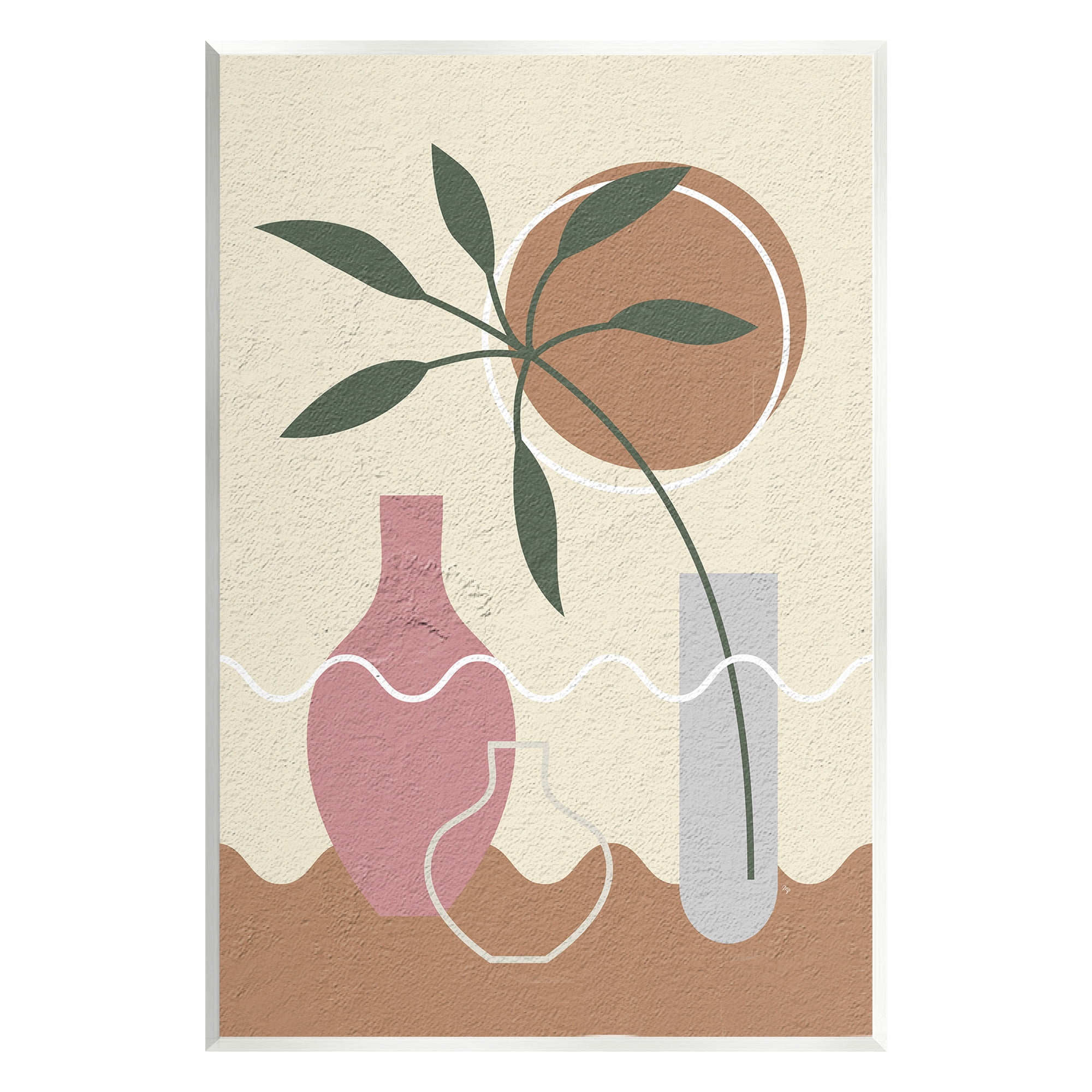 Stupell Industries Boho Vase Still Life Botanical & Floral Painting Unframed Art Print Wall Art, 10 x 15