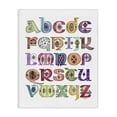 thumbnail image 1 of Stupell Industries Boho Whimsical Alphabet Novelty Painting Gallery Wrapped Canvas Art Print Wall Art, 36 x 48, 1 of 8