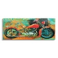 thumbnail image 1 of Stupell Industries Bold Abstract Collaged Red Motorcycle Text Brushstrokes , 40 x 17, Design by Porter Hastings, 1 of 5