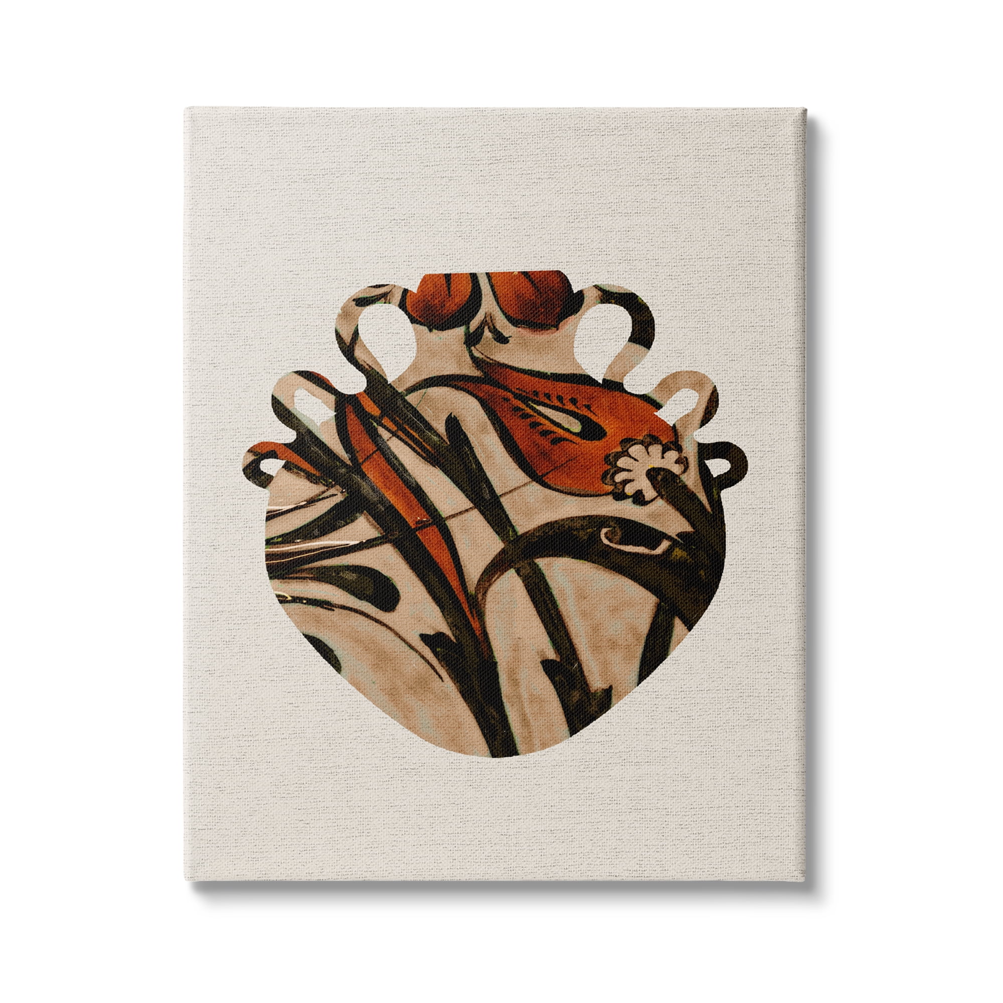 Stupell Industries Bold Abstract Floral Pattern Urn Modern Still Life, 36 x 48,Design by Daphne Polselli