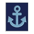 thumbnail image 1 of Stupell Industries Bold Anchor White Outline Symbol Navy Background,10 x 15, Design by Emily Cromwell, 1 of 5