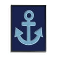thumbnail image 1 of Stupell Industries Bold Anchor White Outline Symbol Navy Background,11 x 14, Design by Emily Cromwell, 1 of 5