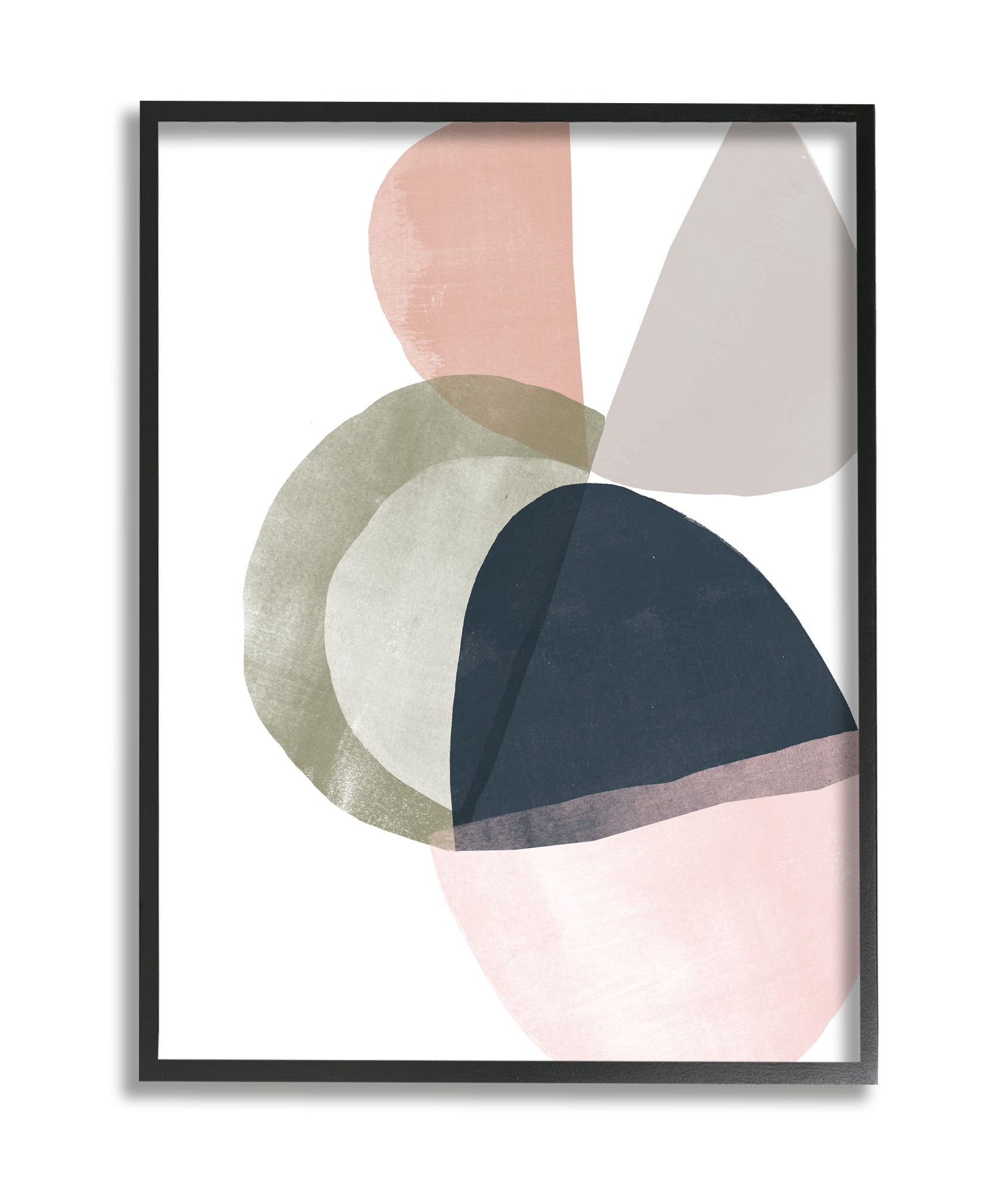 Stupell Industries Bold Angle Abstract Design Black Grey Lines Canvas Wall Art, 24 x 30, Design by June Erica Vess