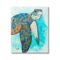 thumbnail image 1 of Stupell Industries Bold Aquatic Sea Turtle Pebbled Collage Patterns Painting Gallery Wrapped Canvas Print Wall Art, Design by Lisa Morales, 1 of 6