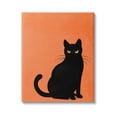 thumbnail image 1 of Stupell Industries Bold Black Cat Silhouette Graphic Art Gallery Wrapped Canvas Print Wall Art, Design by Jo Taylor, 1 of 7