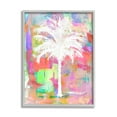 thumbnail image 1 of Stupell Industries Bold Blocked Background Tropical White Palm Tree Framed Wall Art, 11 x 14, Design by Kristen Dew, 1 of 7