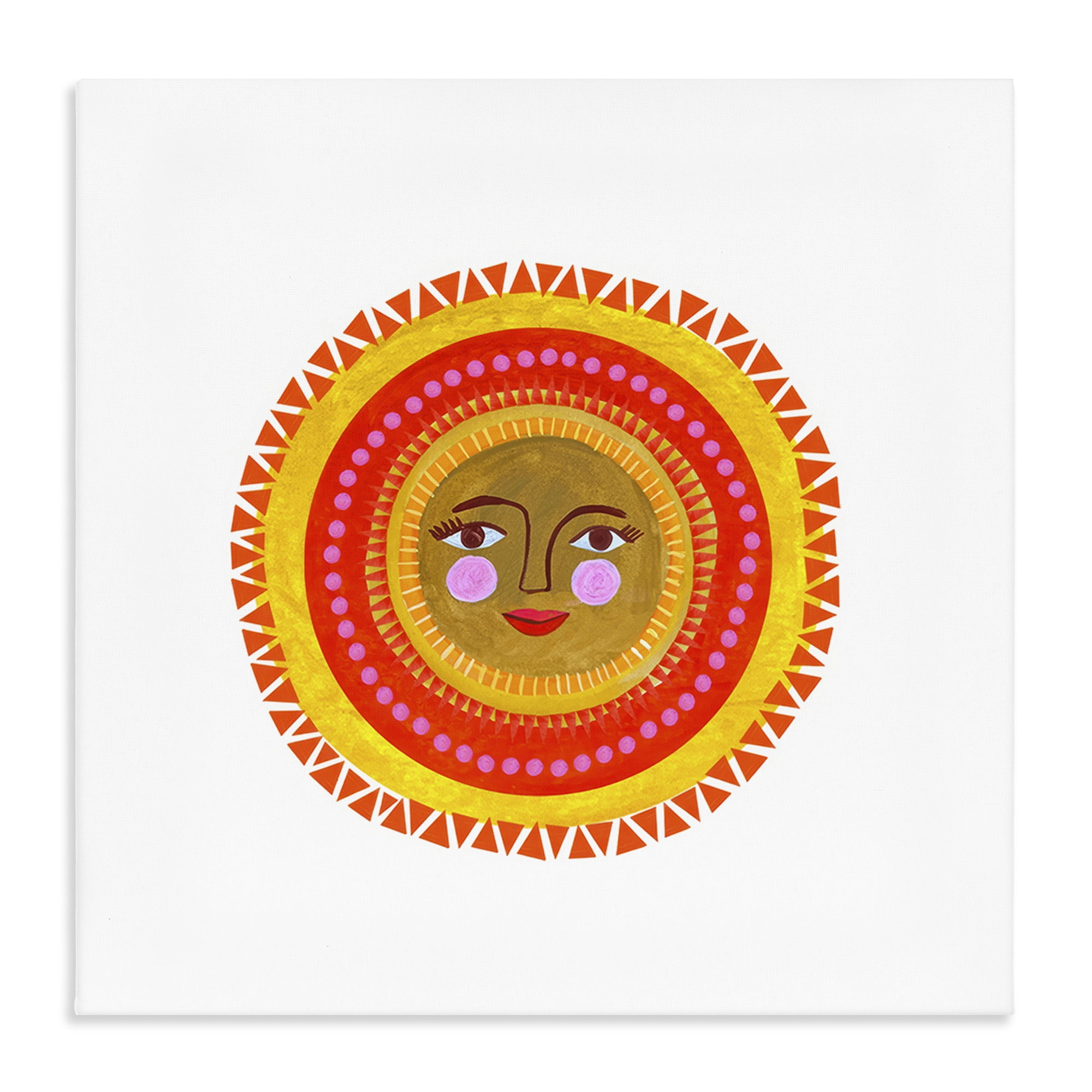Stupell Industries Bold Bohemian Sun Canvas Wall Art, design by Katherine Herrell Studio