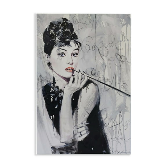 Stupell Industries Bold & Classic Audrey People Painting Unframed Art Print Wall Art, 10 x 15
