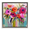 thumbnail image 1 of Stupell Industries Bold Drip Roses Plants & Flowers Painting Gray Floater Framed Canvas Art Print Wall Art, 18 x 18, 1 of 10