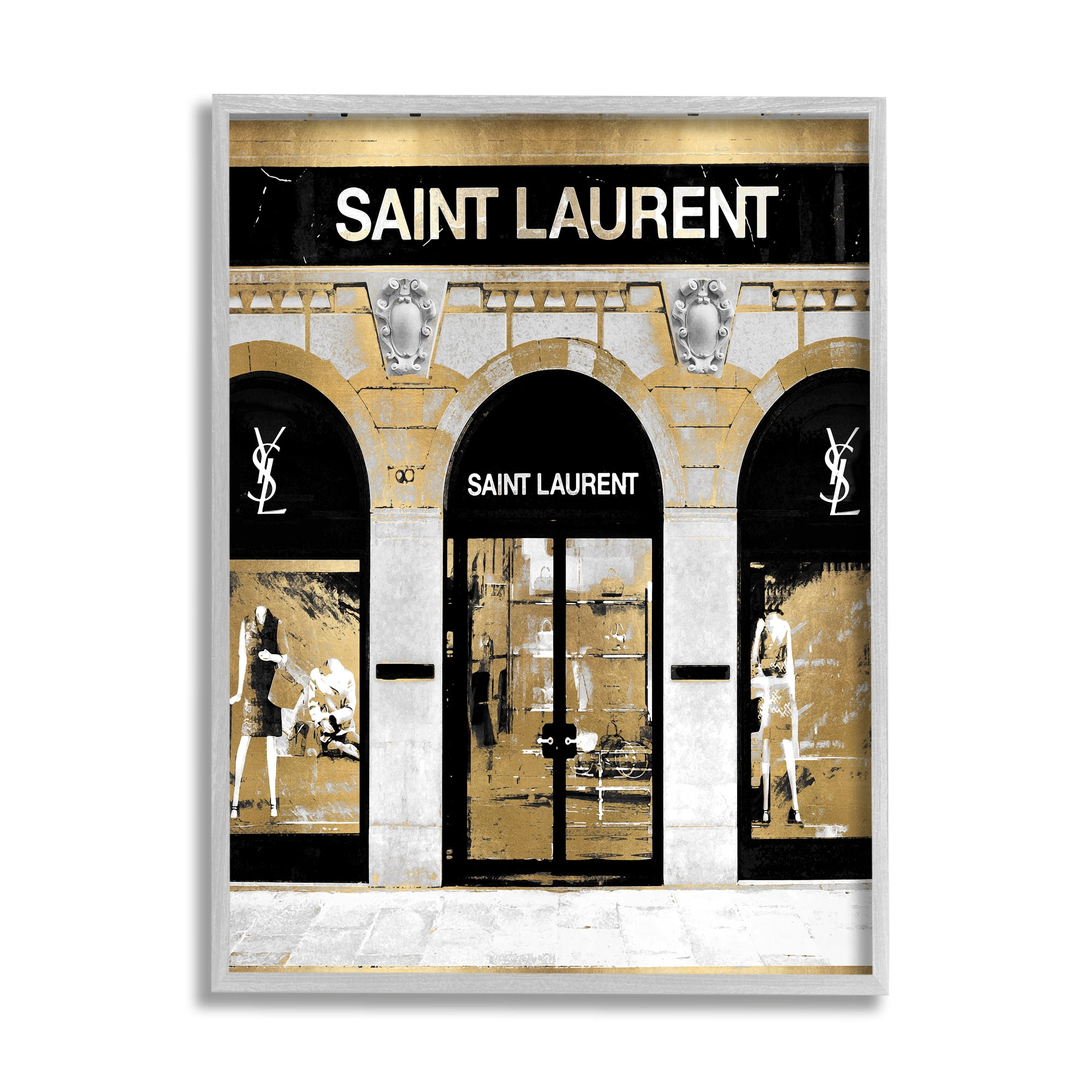 Stupell Industries Bold Fashion Storefront Glam City Mannequin Clothing Framed Wall Art, 11 x 14, Design by Madeline Blake