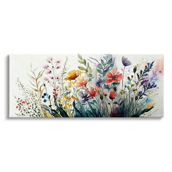 Stupell Industries Bold Floral Hues Blooming Nature Botanical & Floral Painting Gallery Wrapped Canvas Print Wall Art