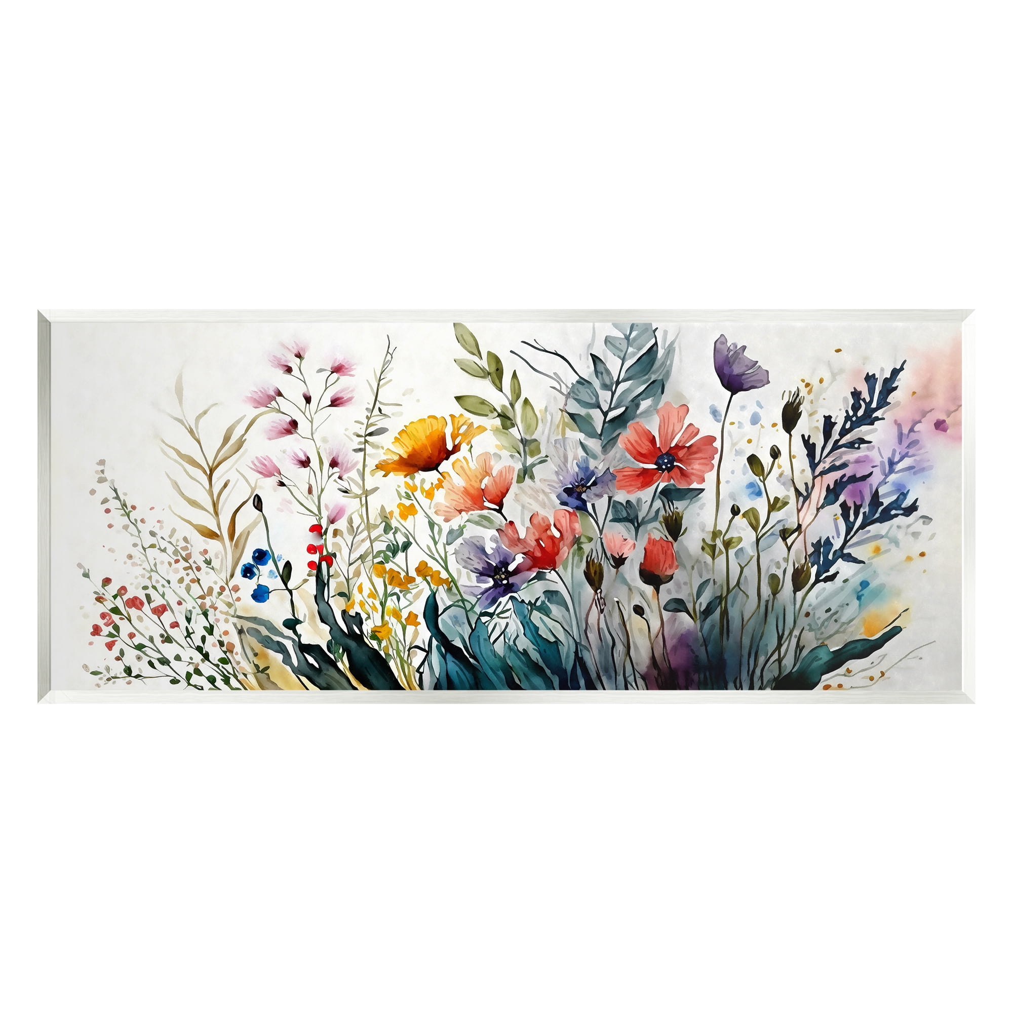 Stupell Industries Bold Floral Hues Blooming Nature Botanical & Floral Painting Unframed Art Print Wall Art