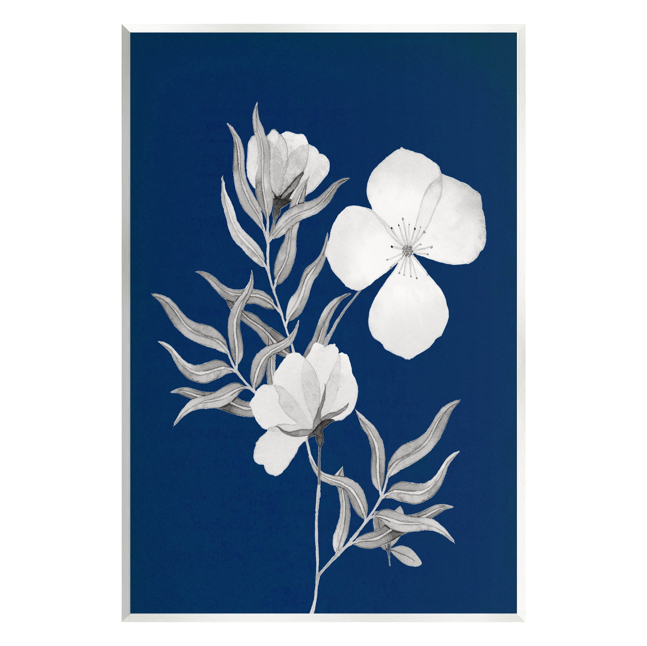 Stupell Industries Bold Floral Sprig Leaves Graphic Art Unframed Art Print Wall Art, Design by Kourtni Gunn