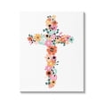 thumbnail image 1 of Stupell Industries Bold Flowers Cross Symbol Floral Arrangement Design Canvas Wall Art, 16 x 20, Design by Jess Bruggink, 1 of 5