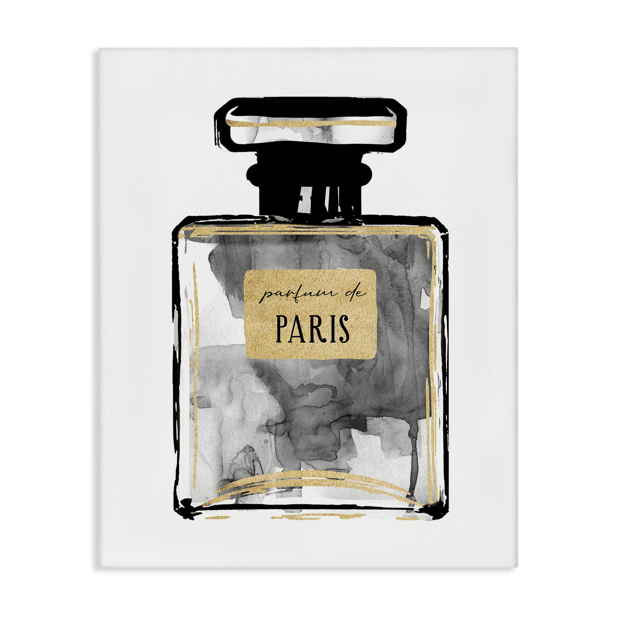 Stupell Industries Bold French Perfume Beauty & Fashion Painting Gallery Wrapped Canvas Art Print Wall Art, 16 x 20