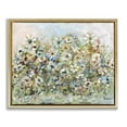 thumbnail image 1 of Stupell Industries Bold Garden Blooms Floral Painting Gold Floater Framed Canvas Art Print Wall Art, 25 x 31, 1 of 7