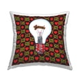 thumbnail image 1 of Stupell Industries Bold Glam Brand Lightbulb Square Decorative Printed Throw Pillow, 18 x 18, 1 of 6