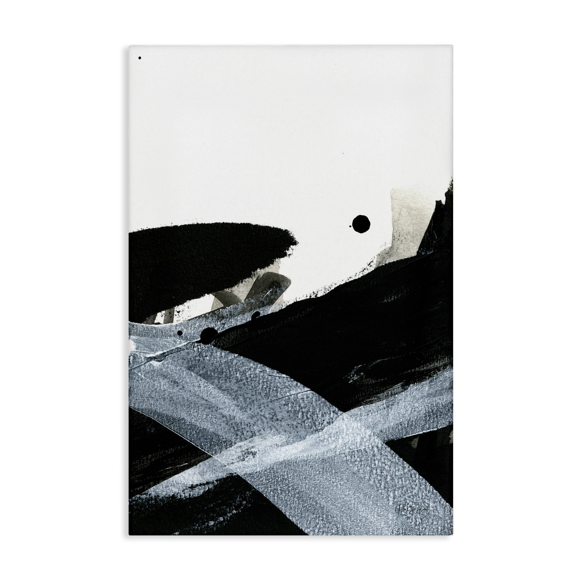 Stupell Industries Bold Gradient Movement Abstract Painting Gallery Wrapped Canvas Art Print Wall Art, 20 x 30