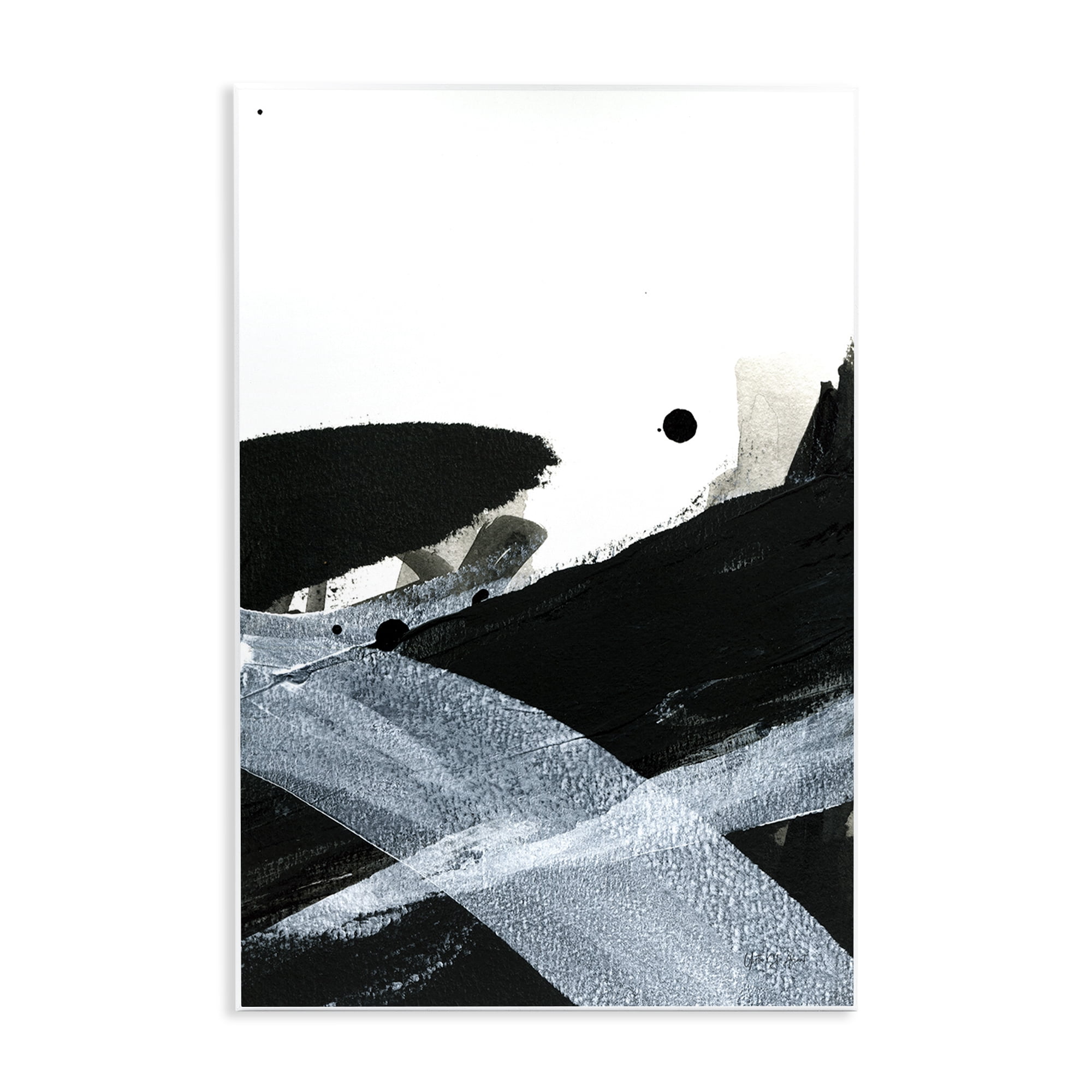 Stupell Industries Bold Gradient Movement Abstract Painting Unframed Art Print Wall Art, 13 x 19