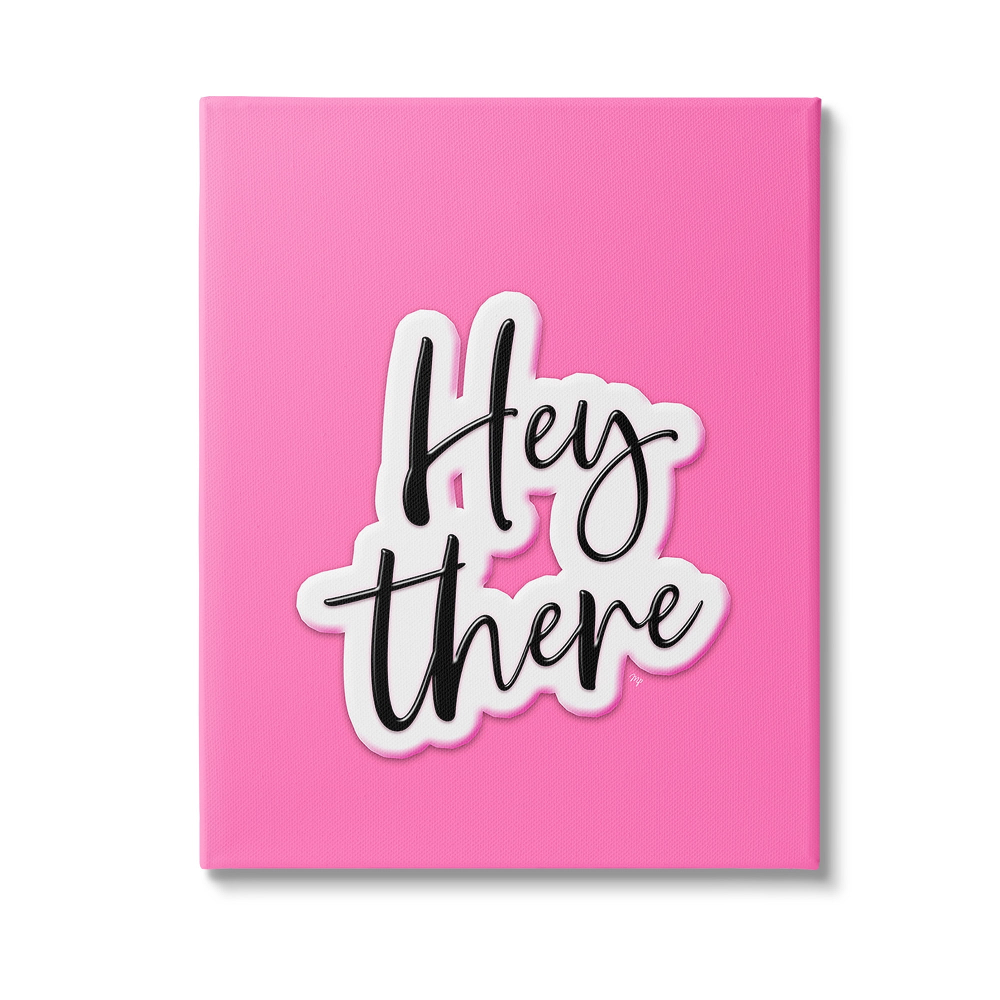 Stupell Industries Bold Hey There Beauty & Fashion Painting Gallery Wrapped Canvas Art Print Wall Art, 36 x 48