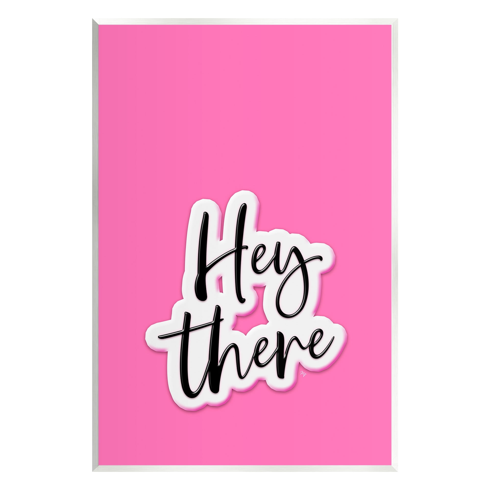 Stupell Industries Bold Hey There Beauty & Fashion Painting Unframed Art Print Wall Art, 13 x 19