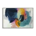 thumbnail image 1 of Stupell Industries Bold Hue Paint Strokes Abstract Painting Gray Framed Art Print Wall Art, 30 x 20, 1 of 2